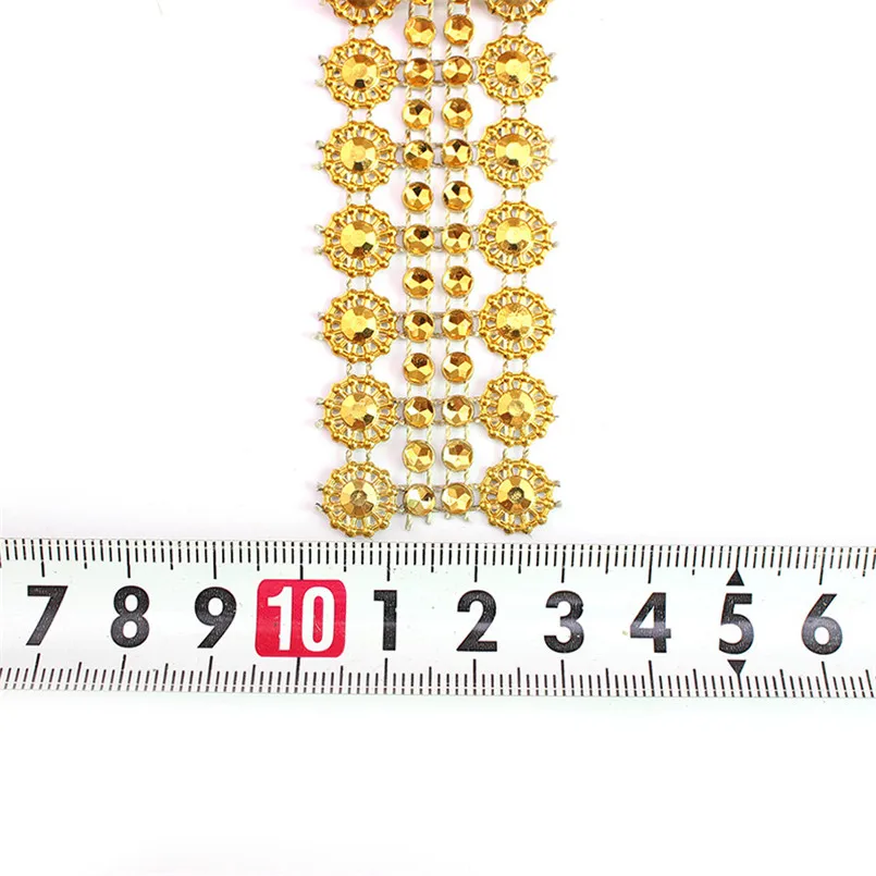 1 ярд Красочные Стразы полый Тик (ткань) ручной работы Diy Швейные аксессуары