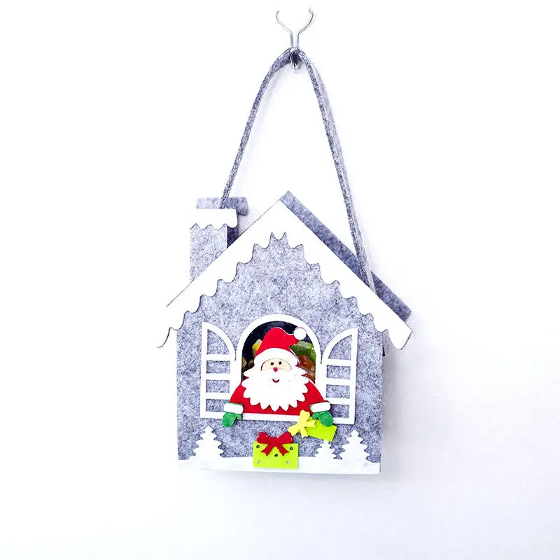 1 PC Christmas New Year Apple Bag Candy Gift Stockings Storage Star House Santa Claus Elk Snowman Pattern Home Decos | Дом и сад