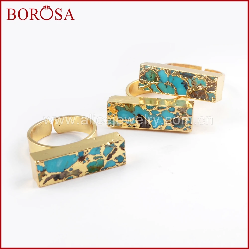 BOROSA 5/10 шт. золотого цвета натуральная медь стандартные украшения для женщин