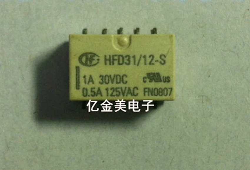 

Реле HFD31 / 12-S SMD 10-контактный реле 12VDC HFD31 / 12 1A