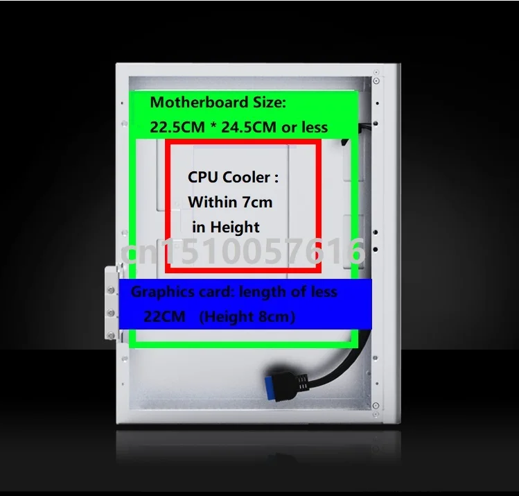 Алюминиевый Чехол для компьютера Настольный MicroATX компьютерные игры ITX шасси для HTPC M1