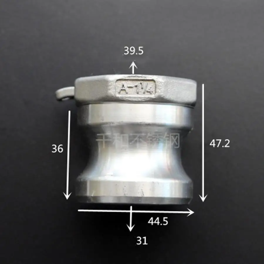 1 1/4 &quotBSPT Female x штепсельная вилка типа A Camlock БЫСТРОРАЗЪЕМНАЯ муфта 316 Stianless