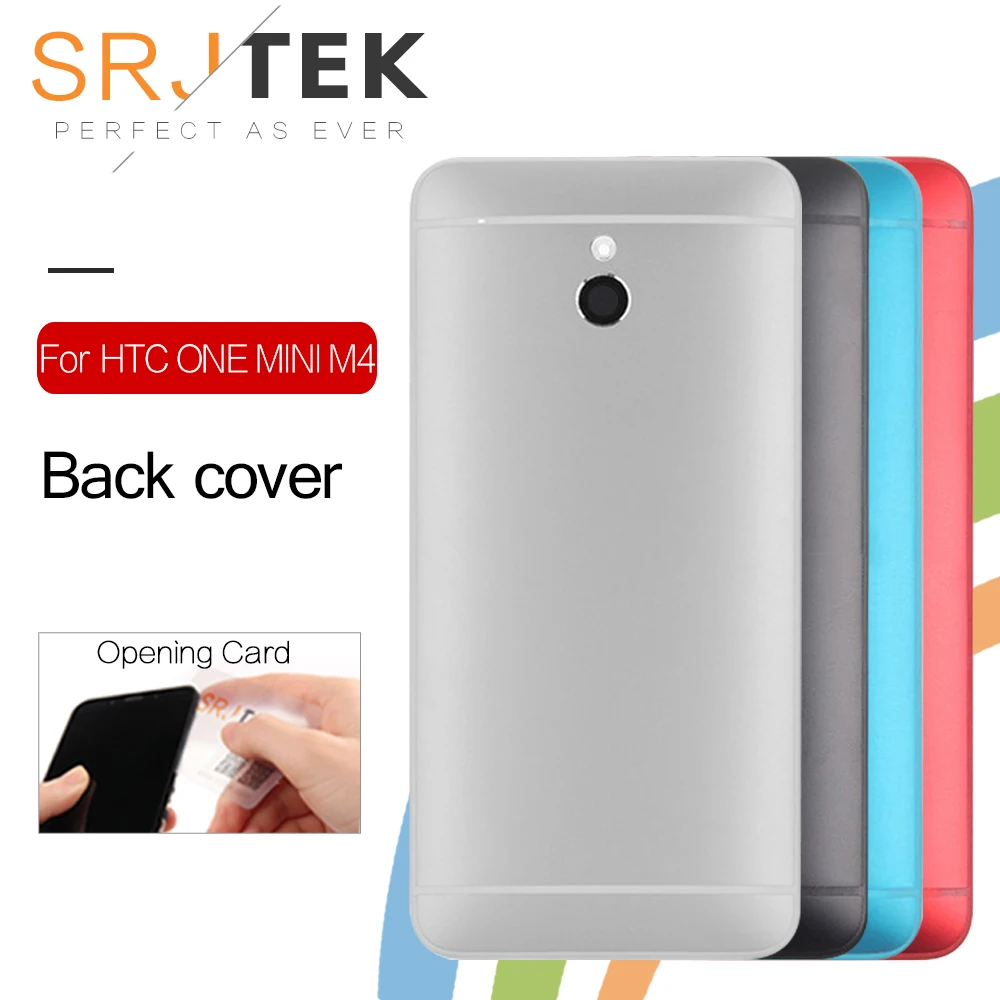 SRJTEK задняя панель корпуса для HTC One Mini M4 крышка батарейного отсека 601s 601n 601e чехол с