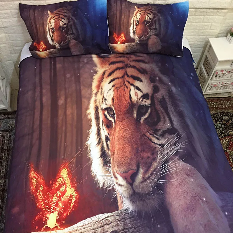 3D Тигр постельное белье постельные принадлежности одеяло покрывало домашнее