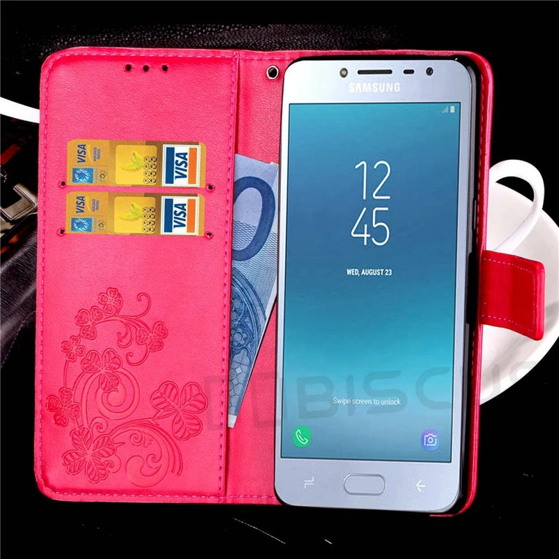 Для Samsung Galaxy J4 2018 J 4 Plus SM J415F/DS J400F/DS роскошный флип кошелек ретро кожаный чехол для