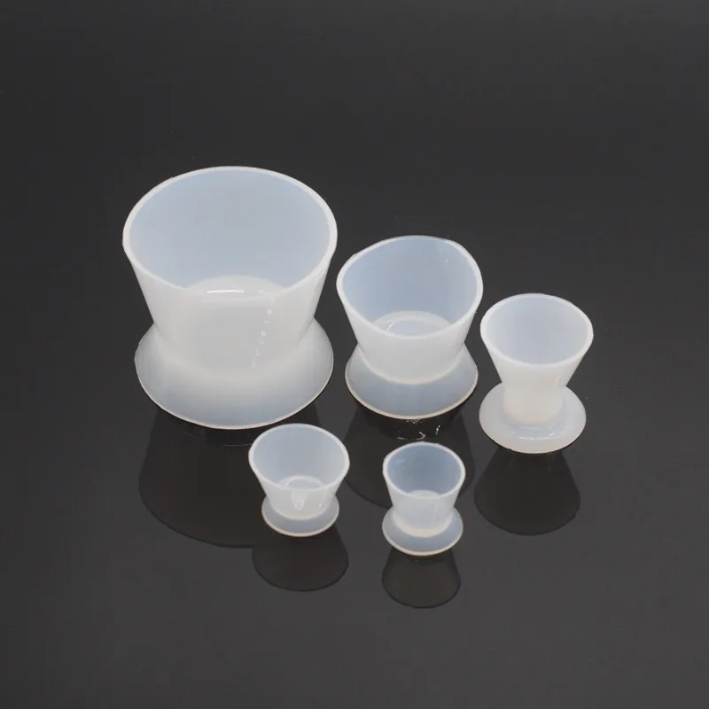 

1/Set(1-5#) Dental Lab Silicone Mixing Bowl Cup Medical Equipment Rubber Mixing Bowl Generic Dental Tab