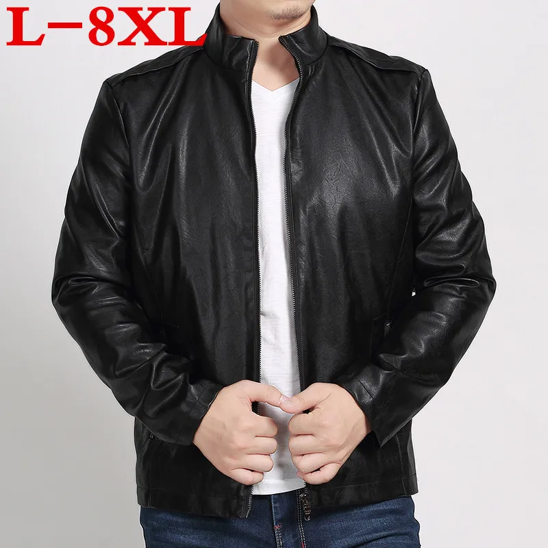 Новинка 2018 кожаная куртка размера плюс 8XL 7XL 6XL 5XL натуральная кожа овчина