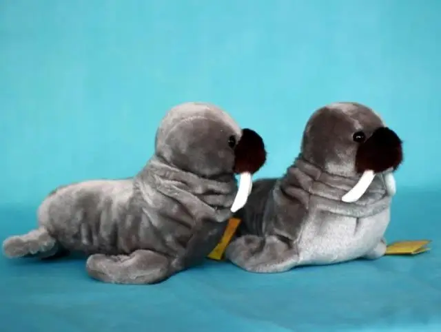 Высококачественные товары плюшевая игрушка Морса серого цвета Рождественский