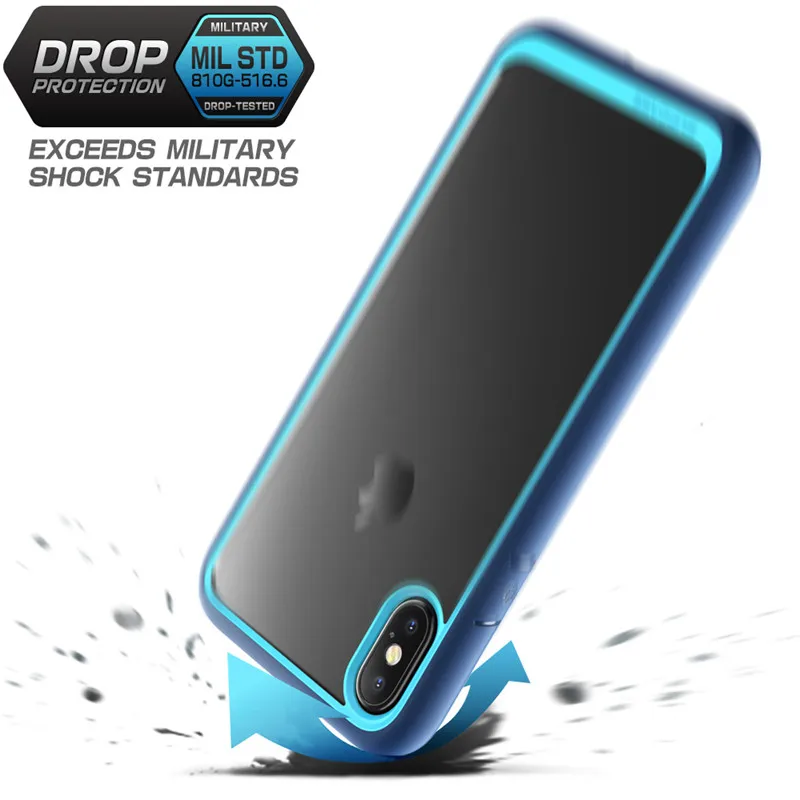 SUPCASE For iphone X XS Case UB Style Premium Hybrid Protective TPU Bumper + PC Clear Back Cover Xs 5.8 inch |