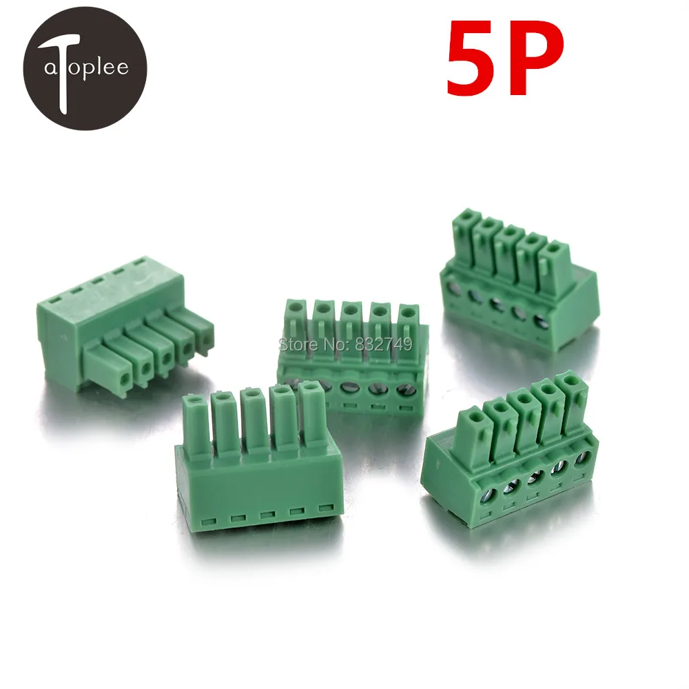Хорошее качество 10 шт. 5P 3 81 мм 2EDG штекер PCB Клеммная колодка Соединитель 28-16 AWG