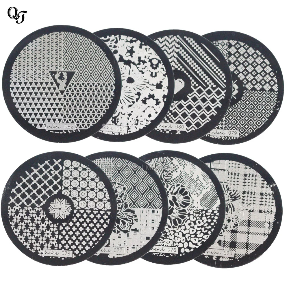 Новейшая модель 1 шт. смешанный дизайн пластины для стемпинга ногтей