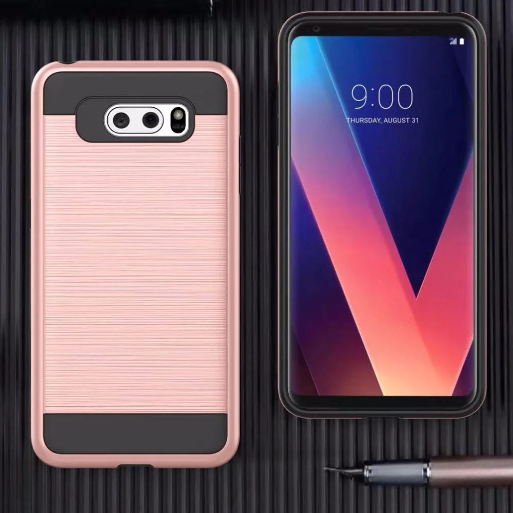 Роскошный Ультратонкий ударопрочный Прочный жесткий чехол из ПК для LG V30