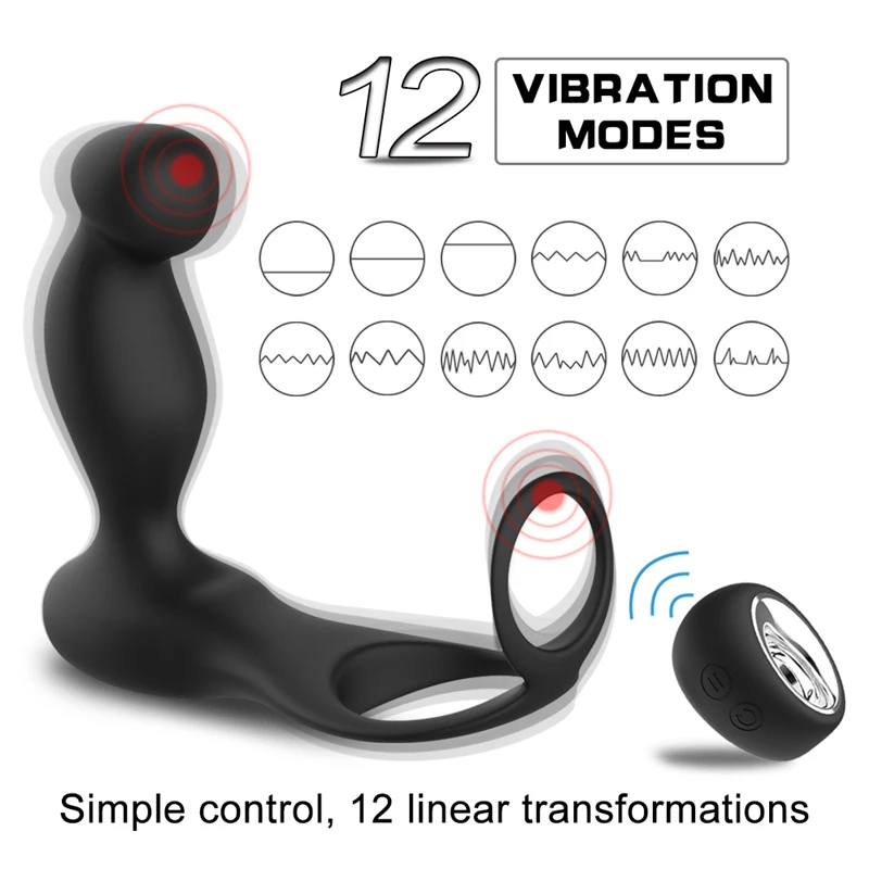 Erotic Adult Anal Strapon Wireless Remote Control Dildo Plug Vibrator Sex Toys For Women Men Couples Massage Clitoris Stimulator | Красота и
