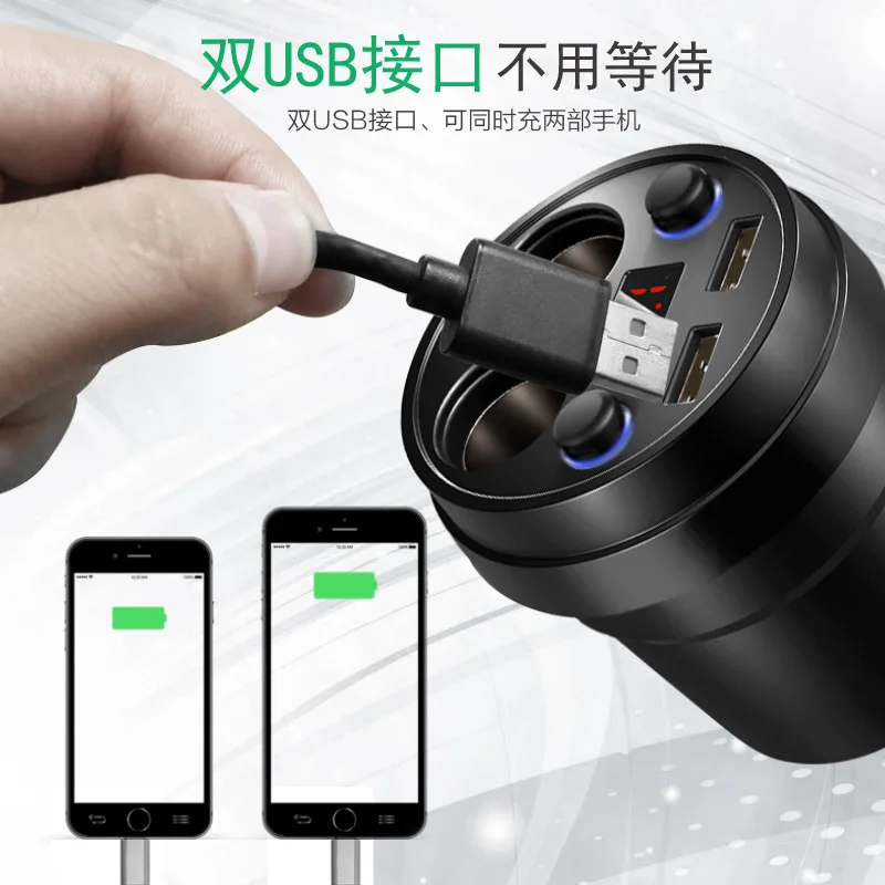 Быстрая зарядка зарядное устройство для автомобиля с двумя портами USB Xiaomi mi 9 Huawei