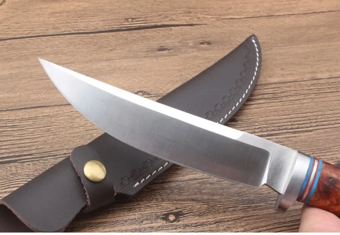 Импортный DC5 лезвие золотого сандалового дерева ручка прямой knifeTactical EDC