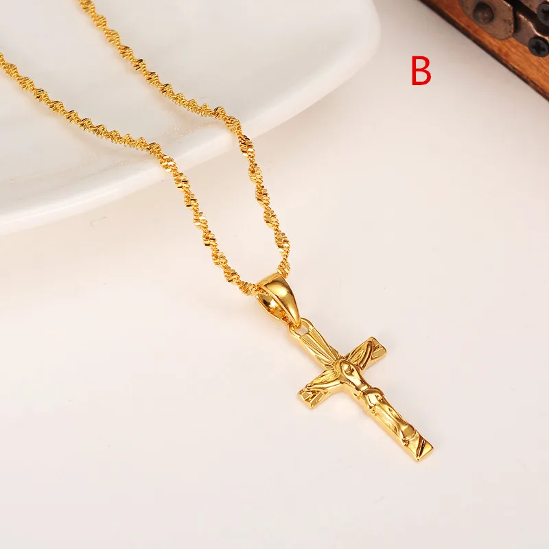 24k золото Цвет для женщин и девочек ожерелье кулон цепь мужские ювелирные изделия