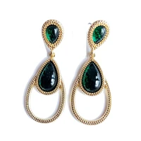 teardrop earring olive ethnic boho earrings