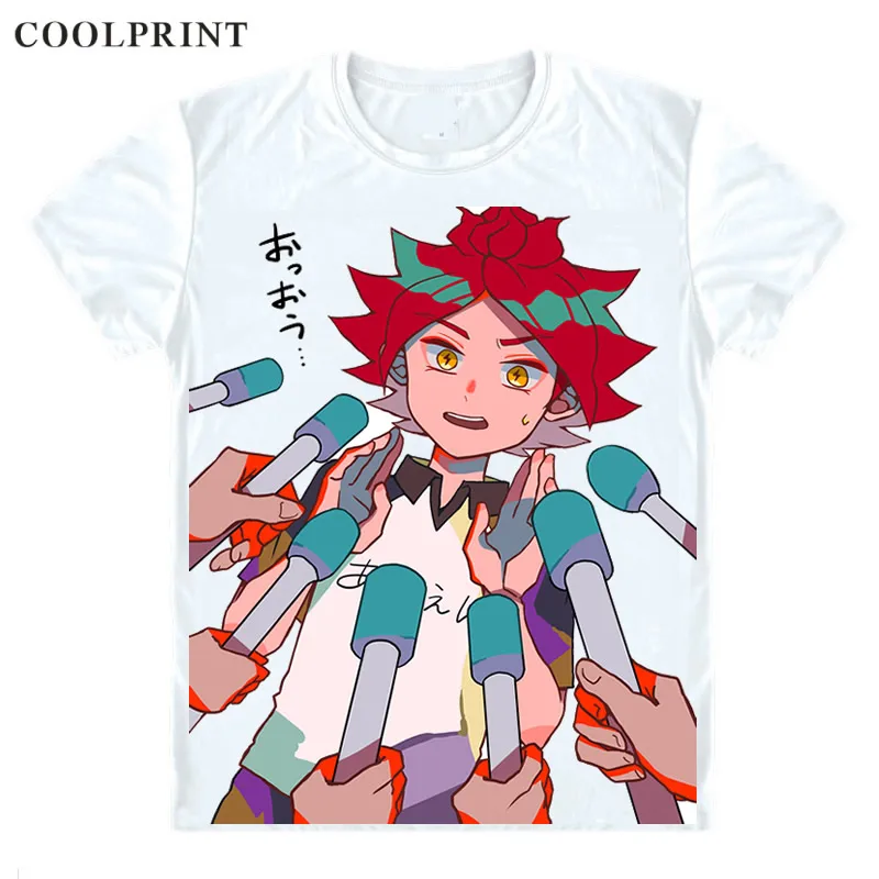Coolprint Nagumo Haruya T Shirt Inazuma Eleven Prominence Captain Men Casual TShirt Premium T-Shirt Printed Short Sleeve Shirts | Мужская