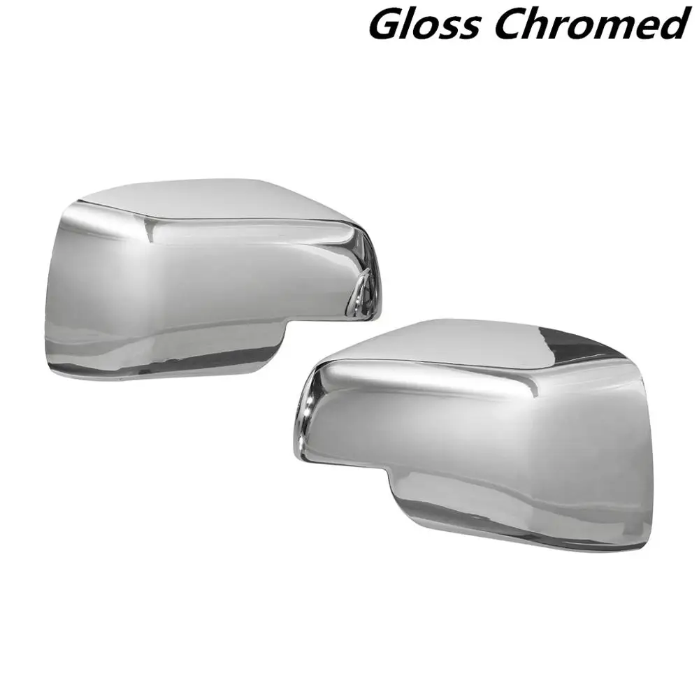 Gloss Chromed Пара, полностью хромированные крышки крыла бокового зеркала для Land Rover Discovery 3 Range Sport freelander 2 2004 2005 2006 2007 2008 2009 - Цвет: Gloss Chromed
