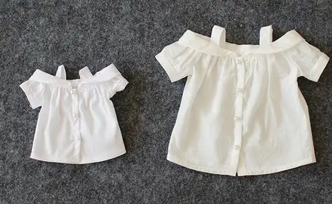 Новая Одежда для кукол BJD белая рубашка с коротким рукавом открытыми плечами 1/3 1/4