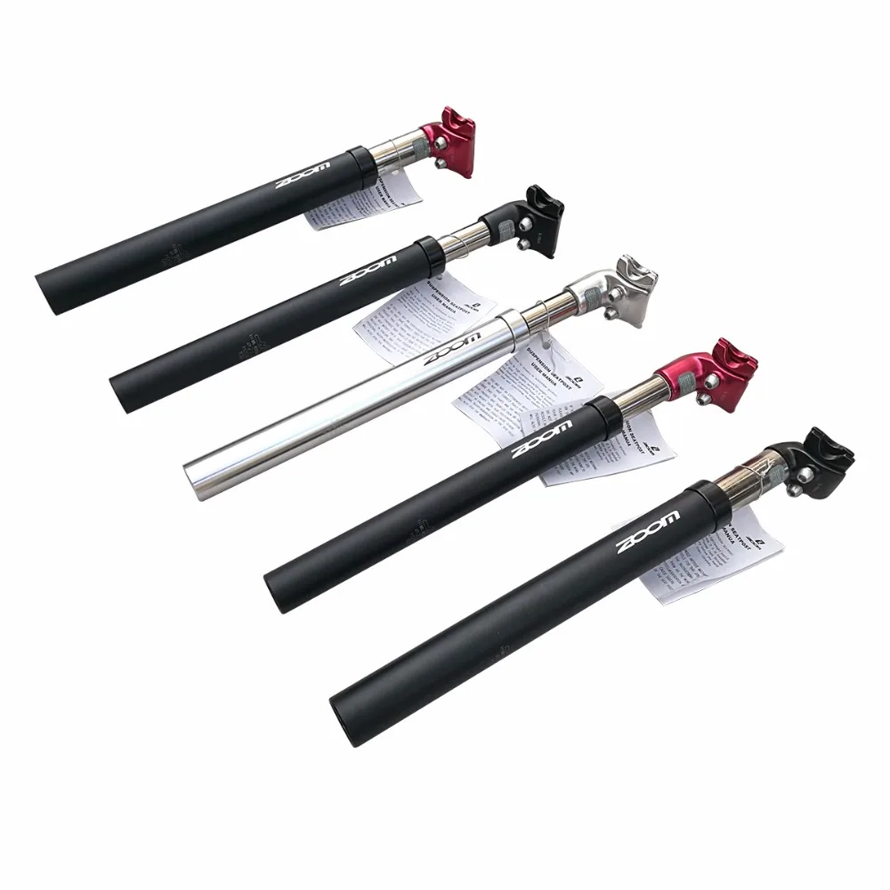 ZOOM Bicycle Suspension Seatpost 40mm Travel Alloy 27.2 28.6 30.0 30.8 31.6mm Hydraulic Bike Seat Post Saddle Pin | Спорт и