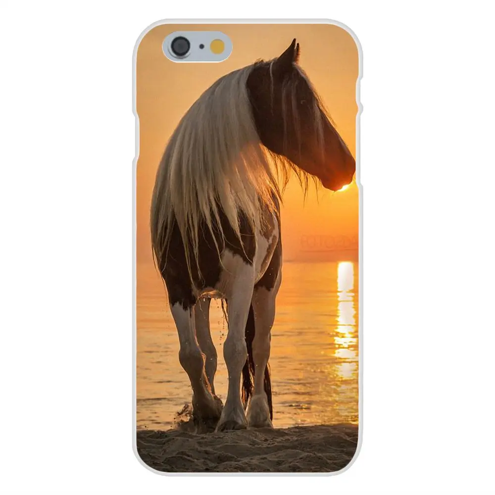 Picture Phone Case The Black Horse Animal For Galaxy A3 A5 A7 A8 A9 A9S On5 On7 Plus Pro Star 2015 2016 2017 2018 | Мобильные