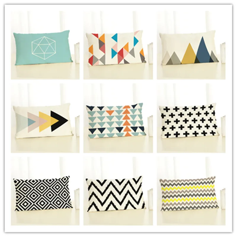 Подушка из хлопка и льна для стула 30x50 | Дом сад