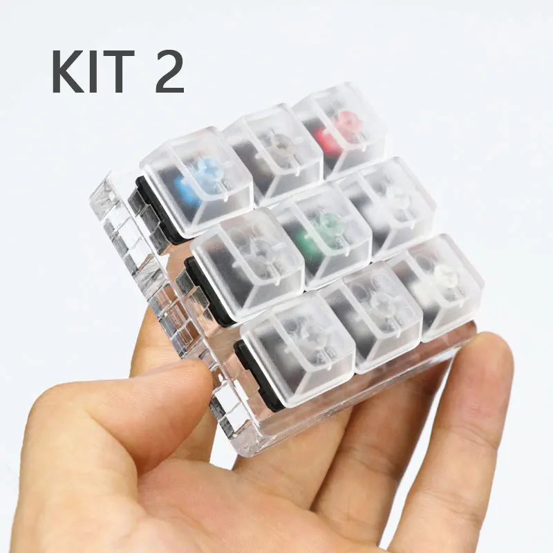 Тестер переключателей cherry kailh gateron Zealio переключатели Sampler механическая клавиатура акриловая основа полупрозрачные брелки инструмент для тестирования