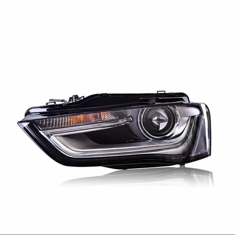 

Dynamic Turn Signal LED Headlight DRLs Bi Xenon Projector Lens Fit For Audi A4L 2013-2016