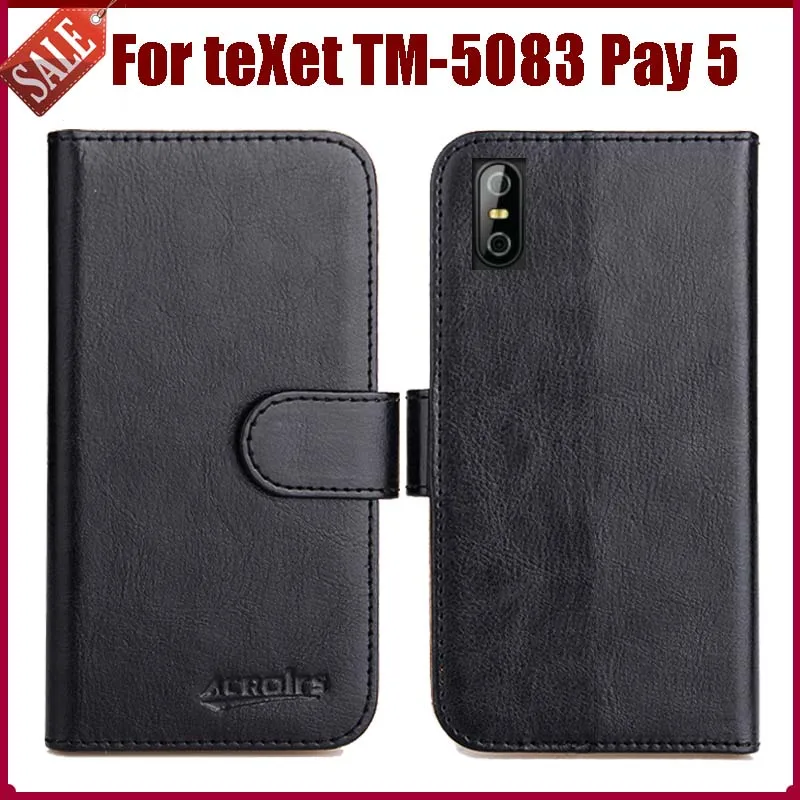 

Hot Sale! teXet TM-5083 Pay 5 Case New Arrival 6 Colors High Quality Flip Leather Protective Cover For teXet TM-5083 Pay 5 Case