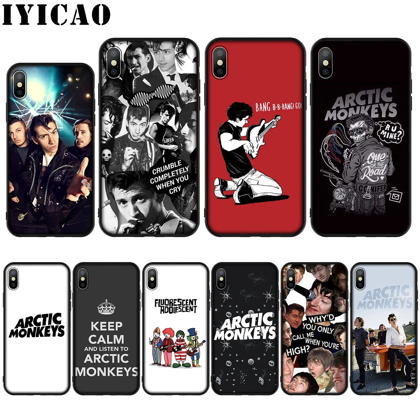 Силиконовый мягкий чехол Arctic monkey для iPhone 11 Pro Max XR X XS 8 7 6 6S Plus 5 фотоблей|Бамперы| |
