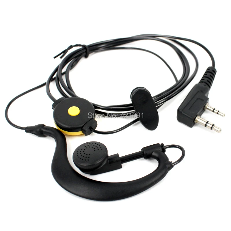 PTT 2 Pin Динамик гарнитуры микрофон для Baofeng UV 5R УФ BF 888S 888 s 5RA Kenwood рация