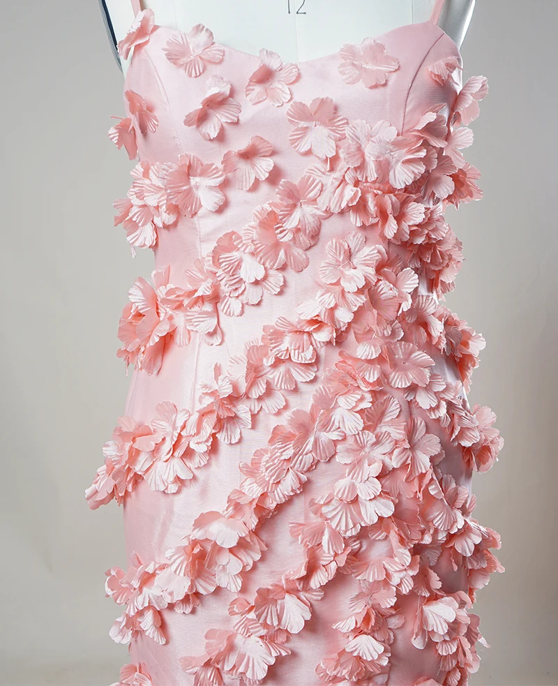 Vestidos De Novia вечерние платья бретельках 3D Foral Цветы Русалка Формальное вечернее