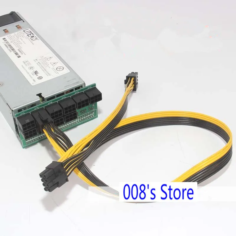 

Новый кабель питания 80 см, Серверная плата, 6-контактная линия передачи Ethernet, революция, два 8(6 + 2) Коннектора Full 18AWG