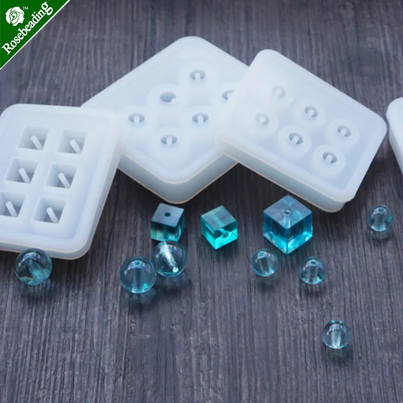 1 шт. силиконовая кристаллическая смола с отверстием форма для рукоделия