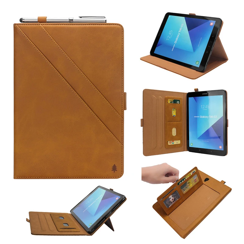 Роскошный флип кейс из искусственной кожи для Samsung Galaxy Tab S4 10 5 T830 T835 чехол планшета