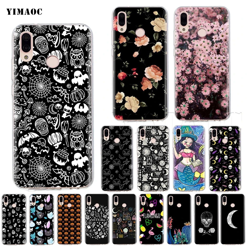 Чехол YIMAOC с рисунком ведьмы на Хэллоуин для Huawei P8 P9 P10 P20 P30 P Smart Lite Pro Mate 10 Y6 Prime 2018 |