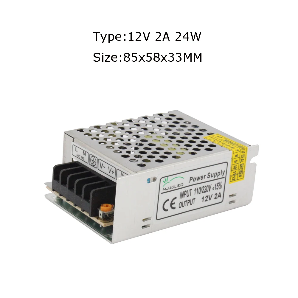 12V 2A Источник питания 12 V 1A 2A 5A 10A 20A 25A 30A AC DC 12 V трансформатор 220V 12 вольт импульсный источник питания для светодиодного освещения - Цвет: 12V 2A