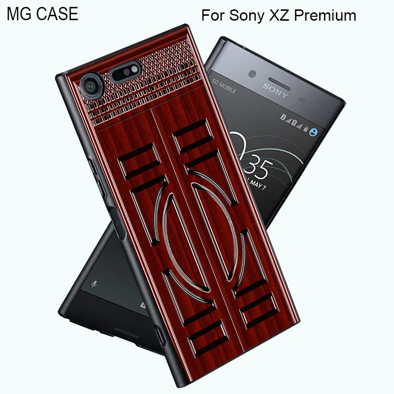 Милые деревянные зерна дерево лаковой чехол для sony XZ Премиум Xperia XA1 X XA Bamboo