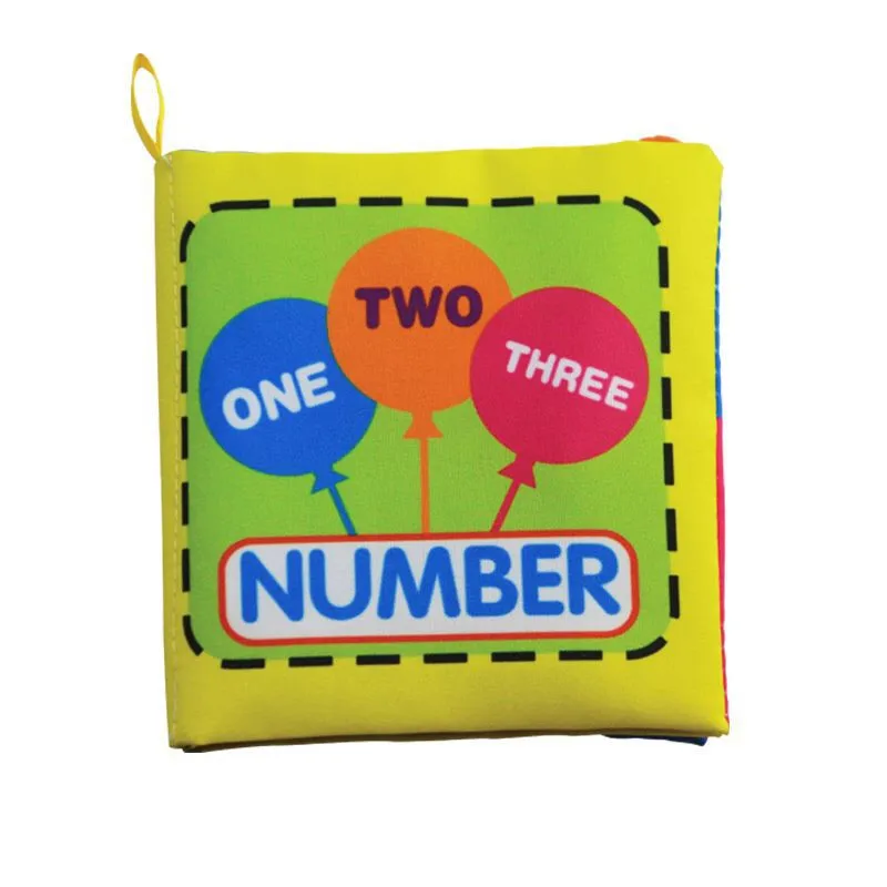 Kid Baby Intelligence Development Cloth Book Bedding Reading Cognize Book Educational Toy 10*9CM
