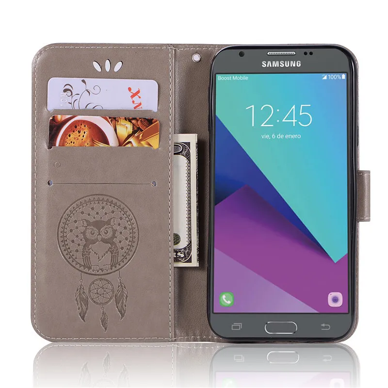Для Samsung Galaxy J5 2017 Чехол Флип обложка на заднюю панель из искусственной кожи чехол