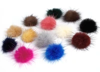 mink fur ball 100pcs 30mm fur pompom diy jewelry findings mink ball for shoes jewelry cloth findings components