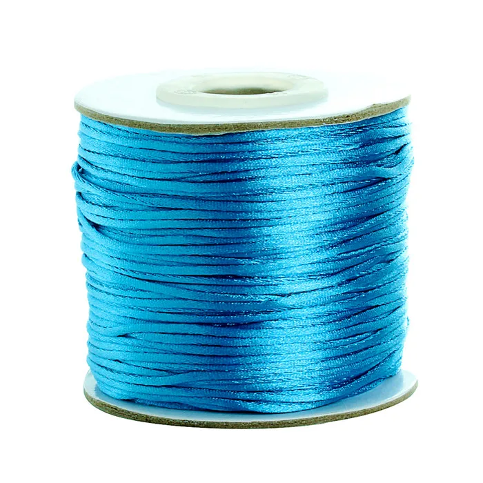 Lake blue Ckysee 80 ярдов/партия 1,5 мм Многоцветный Нейлон Китайский шелк Шелковый узел макраме шнур из бисера Плетеный провод Diy ювелирных изделий - Цвет: Lake blue