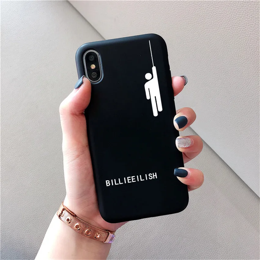 19655 Billie eilish чехол для телефона с логотипом для iPhone X 7 Plus XS 10 чехол TPU силиконовый чехол для телефона для iPhone 6S 8 6 Plus XS Max чехол - Цвет: 19655