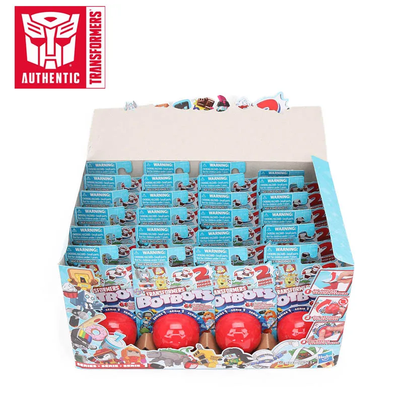 24 шт. трансформаторы игрушки botbots игрушки серии 1 Шмель или рюкзак с изображением трансформеров оптимуса прайма и Мегатрон фигурку тайна 2-в-1 Коллекционная модель