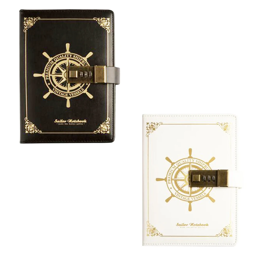 Черный/белый кожаный блокнот XRHYY для путешествий|Записные книжки| |