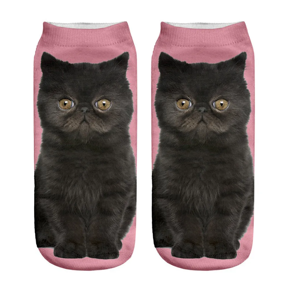 30 # носки унисекс популярные забавные короткие хлопковые с 3D принтом собаки