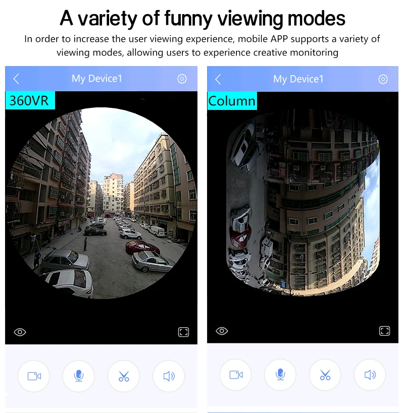 KONLEN Домашняя безопасность 720P панорамная wifi IP камера наружная 360 рыбий глаз пуля с аудио ночного видения TF слот для карты Yoosee