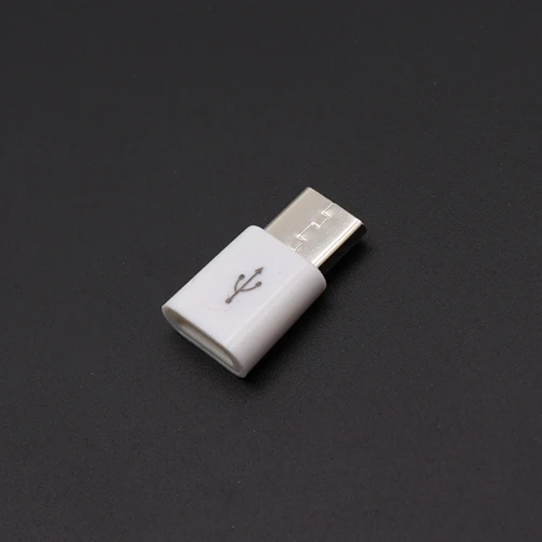 B TingDong 10 шт./партия USB 3,1 type C штекер для Micro USB Женский адаптер type-C Конвертер Разъем USB-C черный и белый - Цвет: B
