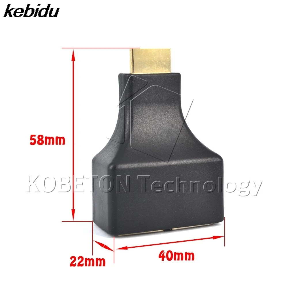 2 шт./компл. совместимому с HDMI к двойной Порты RJ45 сетевой кабель удлинитель по от